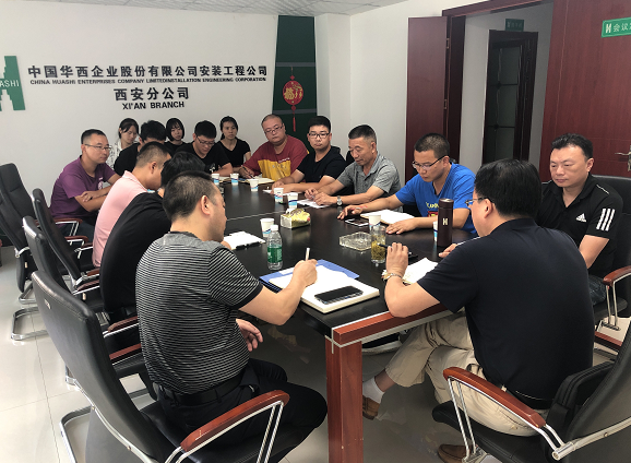 公司總經(jīng)理徐文忠一行到分公司進行調研指導工作